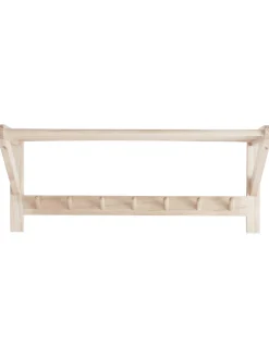 Appendiabiti Con Cappelliera In Legno Di Pino Cole
