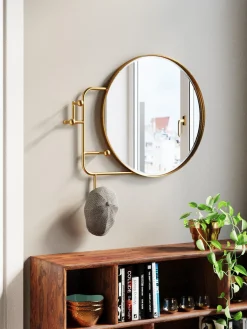 Appendiabiti Da Parete Con Specchio Tristan