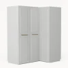 Armadio Angolare Componibile Charlotte, Larg. 165 Cm, Diverse Varianti