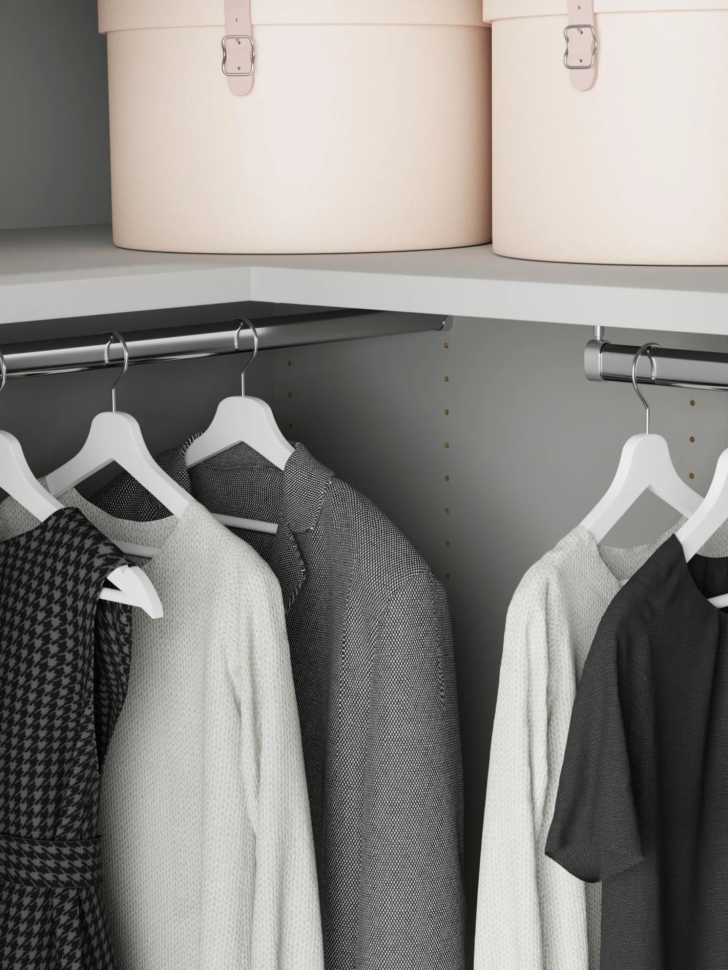 Armadio Angolare Componibile Charlotte, Larg. 115 Cm, Diverse Varianti