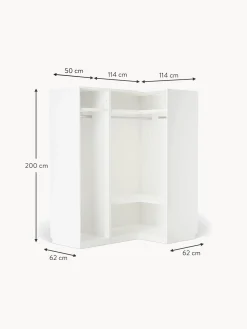 Armadio Angolare Componibile Leon, Larg. 165 Cm, Diverse Varianti