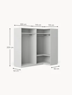 Armadio Angolare Componibile Simone, Larg. 215 Cm, Diverse Varianti