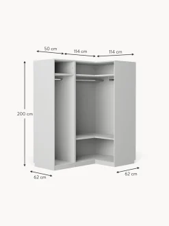Armadio Angolare Componibile Simone, Larg. 165 Cm, Diverse Varianti