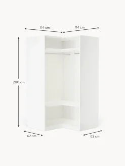 Armadio Angolare Componibile Leon, Larg. 115 Cm, Diverse Varianti