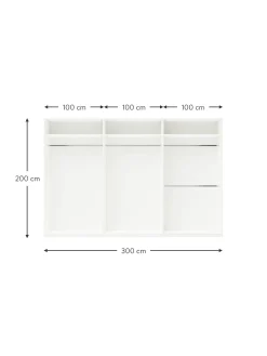 Armadio Componibile Ad Ante Girevoli Leon, Larg. 300 Cm, Diverse Varianti