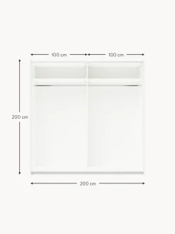 Armadio Componibile Ad Ante Battenti Leon, Larg. 200 Cm, Diverse Varianti