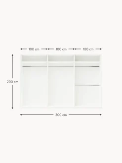 Armadio Componibile Ad Ante Girevoli Simone, Larg. 300 Cm, Diverse Varianti