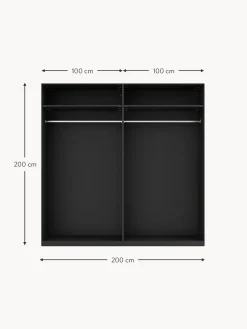 Armadio Componibile Ad Ante Girevoli Simone, Larg. 200 Cm, Diverse Varianti