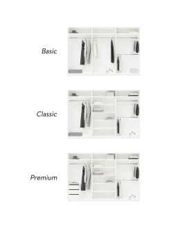 Armadio Componibile Ad Ante Girevoli Leon, Larg. 300 Cm, Diverse Varianti