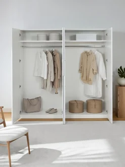 Armadio Componibile Con Ante Battenti Leon, Larg. 200 Cm, In Diverse Varianti