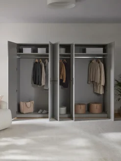 Armadio Componibile Con Ante Battenti Charlotte, Larg. 250 Cm, In Diverse Varianti