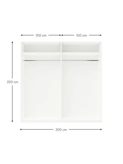 Armadio Componibile Con Ante Battenti Charlotte, Larg. 200 Cm, In Diverse Varianti