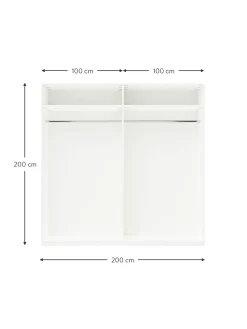 Armadio Componibile Con Anta Battente Charlotte, Larg. 200 Cm, In Diverse Varianti