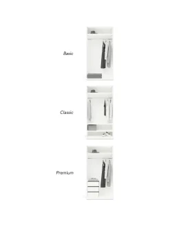 Armadio Componibile Con Anta Battente Charlotte, Larg. 100 Cm, In Diverse Varianti