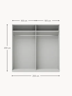 Armadio Componibile Con Ante Battenti Leon, Larg. 200 Cm, In Diverse Varianti
