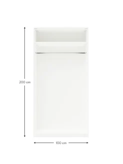 Armadio Componibile Con Anta Battente Charlotte, Larg. 100 Cm, In Diverse Varianti