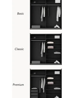 Armadio Componibile Con Ante Battenti Simone, Larg. 200 Cm, In Diverse Varianti