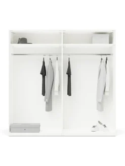 Armadio Componibile Con Ante Battenti Leon, Larg. 200 Cm, In Diverse Varianti