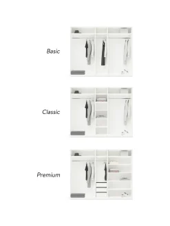 Armadio Componibile Con Ante Battenti Charlotte, Larg. 250 Cm, In Diverse Varianti