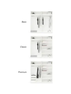 Armadio Componibile Con Ante Battenti Charlotte, Larg. 200 Cm, In Diverse Varianti