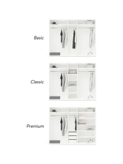 Armadio Componibile Con Anta Battente Charlotte, Larg. 250 Cm, In Diverse Varianti