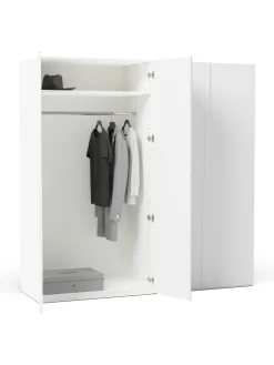 Armadio Componibile Con Ante Battenti Leon, Larg. 200 Cm, In Diverse Varianti