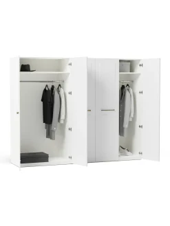 Armadio Componibile Con Ante Battenti Charlotte, Larg. 250 Cm, In Diverse Varianti