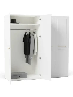 Armadio Componibile Con Ante Battenti Charlotte, Larg. 200 Cm, In Diverse Varianti