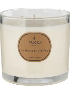 Candela Profumata A Tre Stoppini Aromatherapy (Legno Di Sandalo & Ylang Ylang)