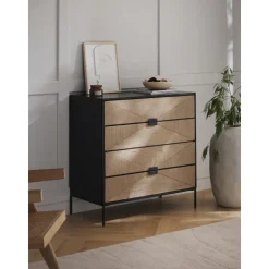 Cassettiera In Legno Di Mango Massiccio June