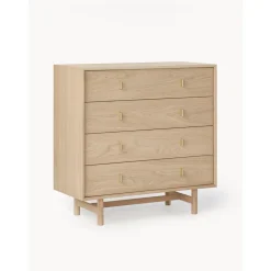 Cassettiera In Legno Di Quercia Diana