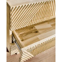 Cassettiera In Legno Frassino Massiccio Louis