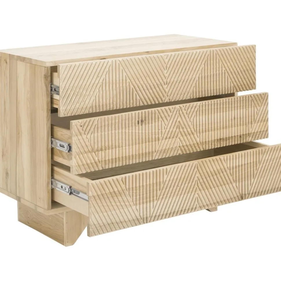 Cassettiera In Legno Frassino Massiccio Louis