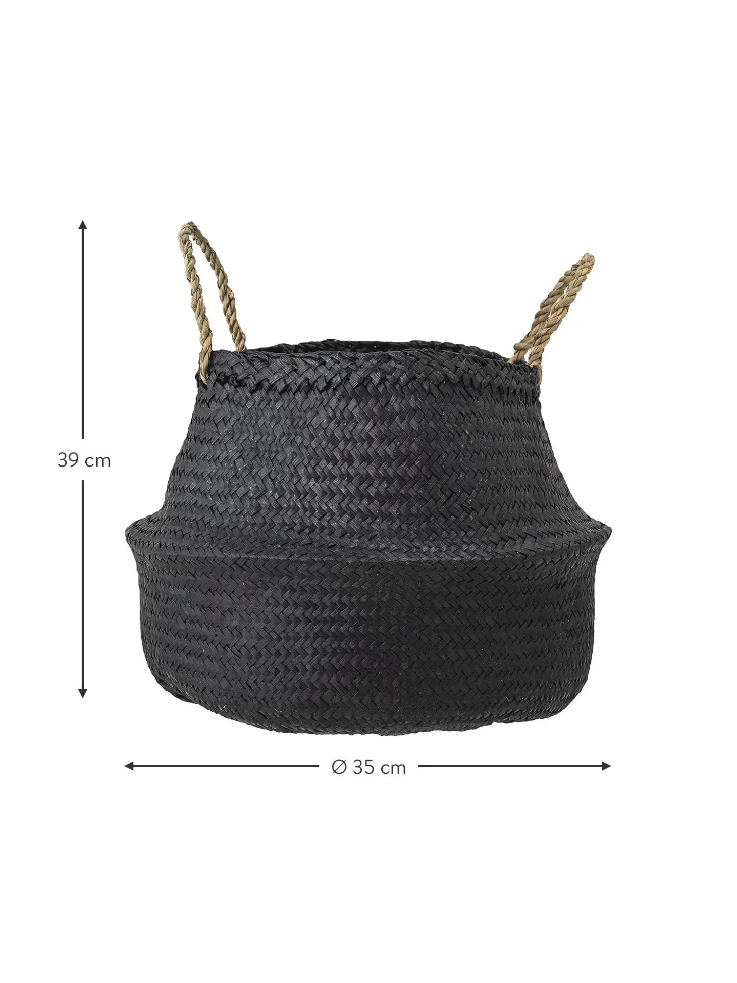 Cesta In Fibra Naturale Floria