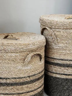 Cesti Con Coperchio Laundo, 2 Pezzi