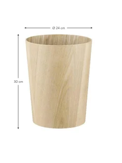 Cestino Gettacarte Rotondo In Legno Wilo