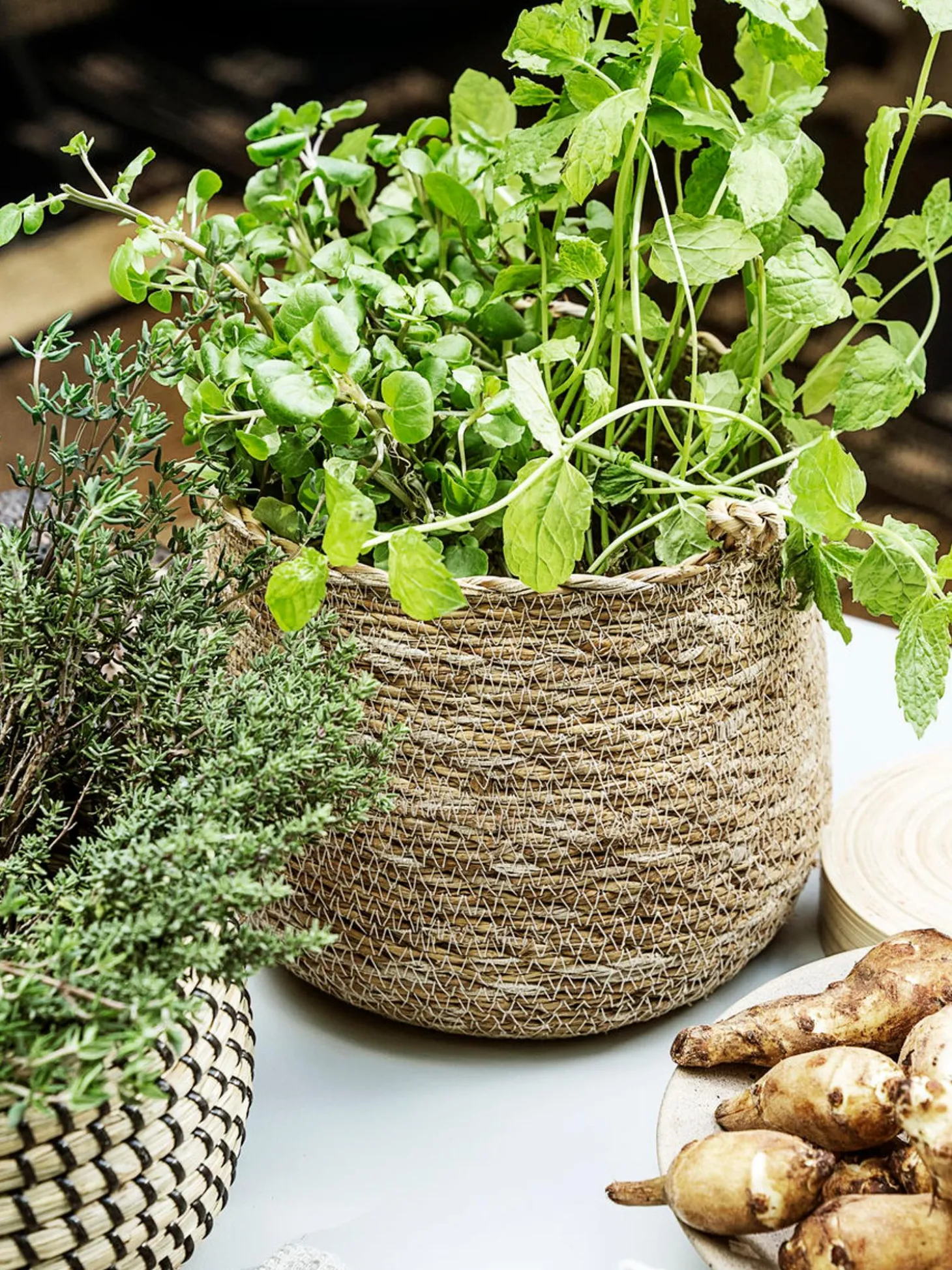 Cesto In Fibra Naturale Hang