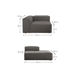 Chaise Longue Componibile Lennon