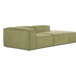 Chaise Longue Componibile In Velluto A Coste Lennon