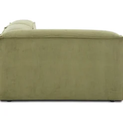 Chaise Longue Componibile In Velluto A Coste Lennon