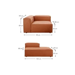 Chaise Longue Componibile Lennon