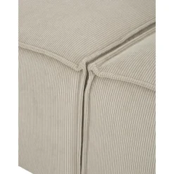 Chaise Longue Componibile In Velluto A Coste Lennon