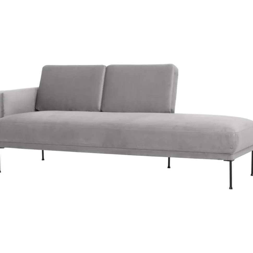 Chaise Longue In Velluto Fluente