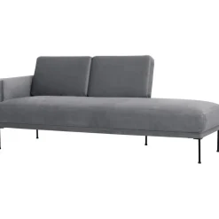 Chaise Longue In Velluto Fluente