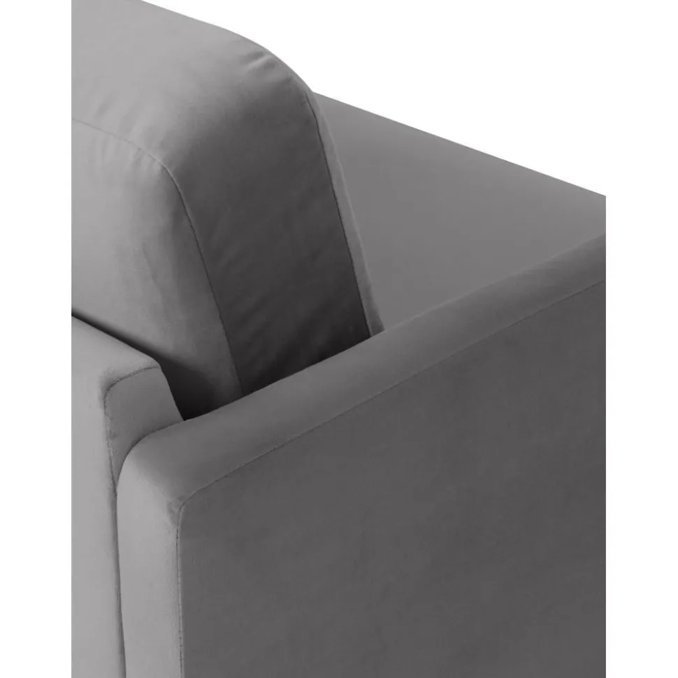 Chaise Longue In Velluto Fluente