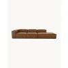 Chaise Longue Xl Componibile In Pelle Riciclata Lennon