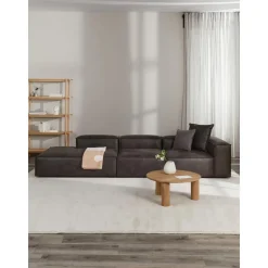 Chaise Longue Xl Componibile In Pelle Riciclata Lennon