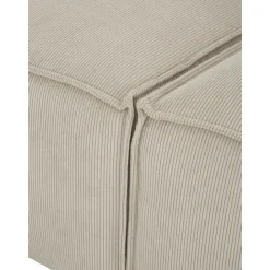 Chaise Longue Xl Componibile In Velluto A Coste Lennon