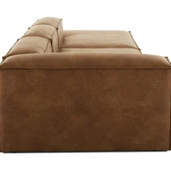 Chaise Longue Xl Componibile In Pelle Riciclata Lennon