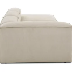 Chaise Longue Xl Componibile In Velluto A Coste Lennon
